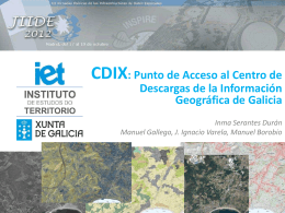 CDIX: Centro de descargas de la Información Geográfica de