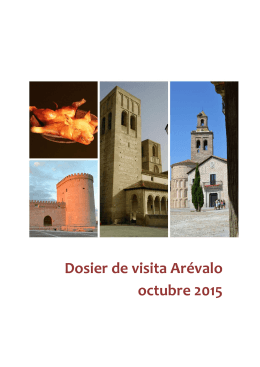 Dosier de visita Arévalo octubre 2015