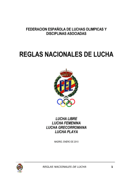 REGLAS NACIONALES DE LUCHA - Federación Galega de Loita