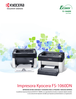 Impresora Kyocera FS-1060DN - KYOCERA Document Solutions