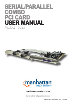 serial/parallel combo pci card user manual