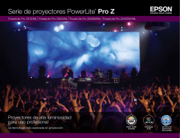 Serie de proyectores PowerLite® Pro Z