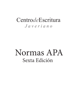 Normas APA - Iberoamerican Institute of the Hague
