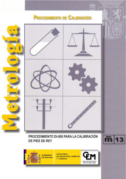 PROCEDIMIENTO DE CALIBRACIÓN - Centro Español de Metrología