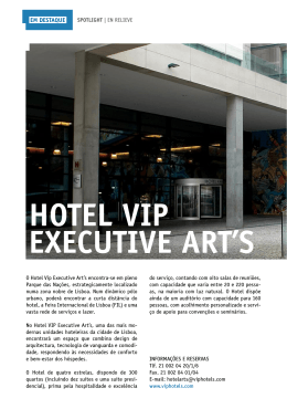 Em Destaque_Hotel Vip Executive Art`s
