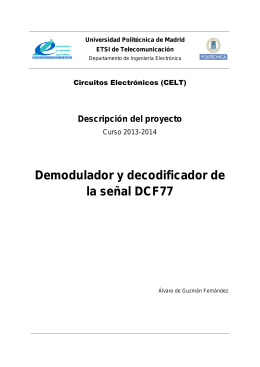 Demodulador y decodificador de la señal DCF77