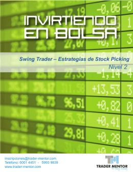 Swing Trader – Estrategias de Stock Picking Nivel 2