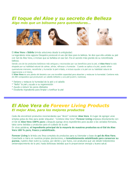 El Aloe Vera de Forever Living Products