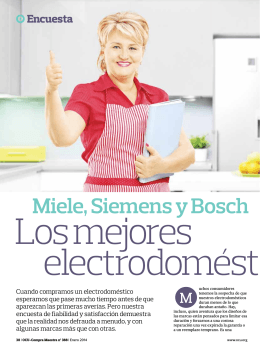 Miele, Siemens y Bosch
