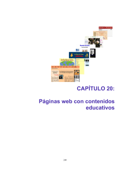 CAPÍTULO 20: Páginas web con contenidos educativos