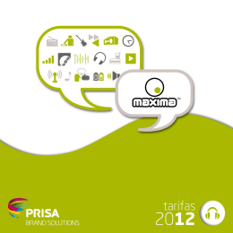 Descargar tarifas - PRISA Brand Solutions