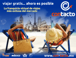agencias de viajes - Contacto - La franquicia de viajes más exitosa