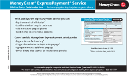 MoneyGram® ExpressPayment® Service
