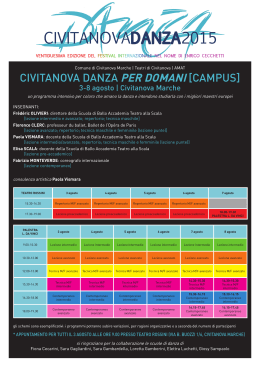 campus 2015 - Civitanova Danza