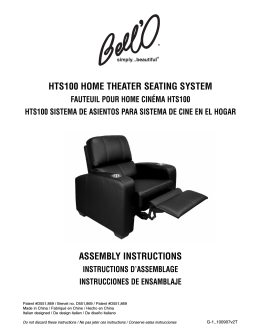 hts100 home theater seating system assembly instructions
