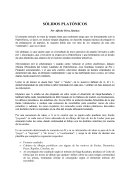 SÓLIDOS PLATÓNICOS - Asociación Española de Papiroflexia