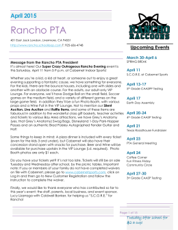 Rancho PTA - Peachjar Maintenance Home