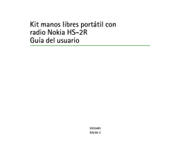Kit manos libres portátil con radio Nokia HS
