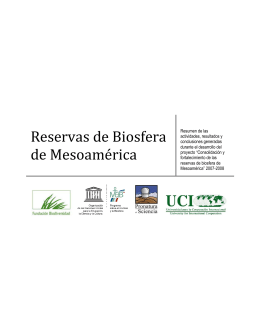 Reservas de Biosfera de Mesoamérica