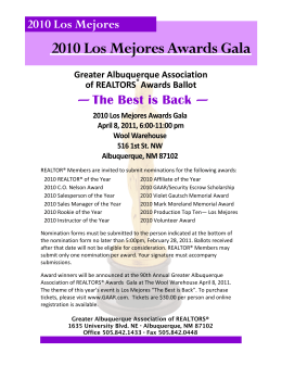 2010 Los Mejores Awards Gala - Greater Albuquerque Association