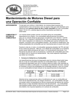 Mantenimiento de Motores Diesel para una Operación