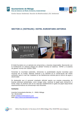 SECTOR A (HOTELES): HOTEL EUROSTARS ASTORIA