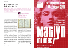 MARILYN: INTIMAcY Todo sobre Marilyn