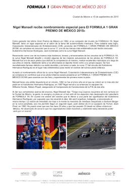 Nigel Mansell NombramientoF1