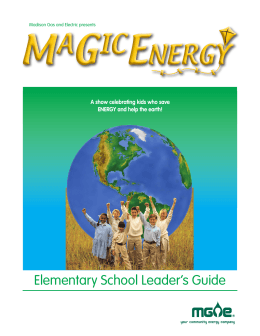 Magic Energy - Elementary School Leader`s Guide