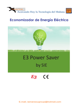 Economizador de Energía Eléctrica