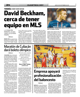 david Beckham, cerca de tener equipo en MLS