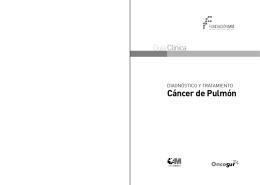 Cáncer de Pulmón - Sociedad Española de Oncología Médica