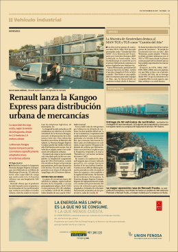 Renault lanza la Kangoo Express para distribución urbana de