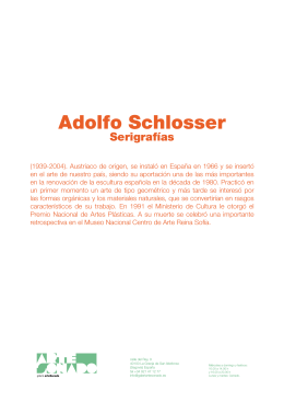 Adolfo Schlosser - Galería Artesonado