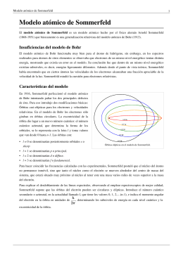 PDF Modelo atómico de Sommerfeld