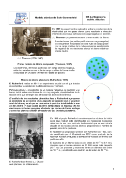 1 Modelo atómico de Bohr-Sommerfeld IES La Magdalena. Avilés