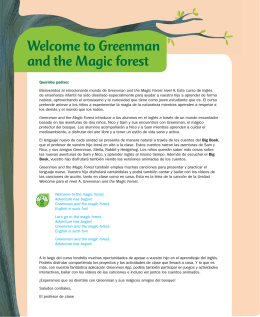 Welcome to Greenman and the Magic forest