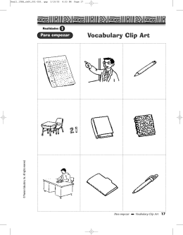 Vocabulary Clip Art
