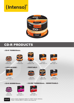 CD-R PRODUCTS