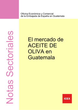 Nota Sectorial Aceite de Oliva en Guatemala 2008