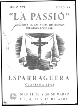 ESPARRAGUERA - Corpus Passionarium