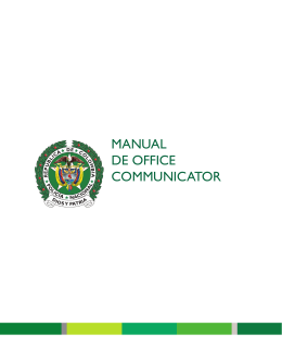 MANUAL DE OFFICE COMMUNICATOR