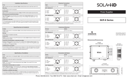 Sola Hevi Duty SCP-X Series Extreme Environment Power Supplies