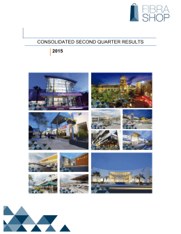 CONSOLIDATED SECOND QUARTER RESULTS 2015