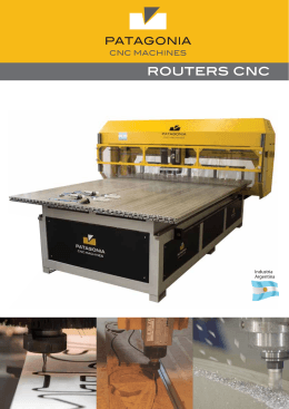 Folleto 2015 II ch - Patagonia CNC Machines