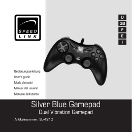 Silver Blue Gamepad
