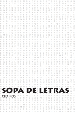 SOPA DE LETRAS