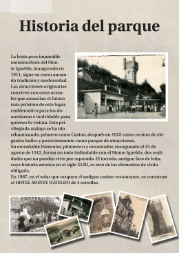 Descárgate el PDF - Parque de Atracciones Monte Igueldo