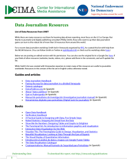 Data Journalism Resources - Center for International Media