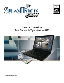 Manual de Instrucciones Para Cámara de Vigilancia Video USB